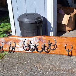 Custom Made Horseshoe Rack