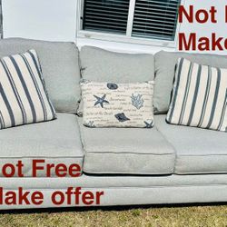 Gray Sofa / Couch (Not Free/Make Offer)