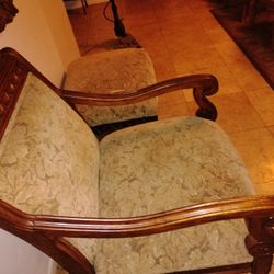 Large Chair And Ottoman 