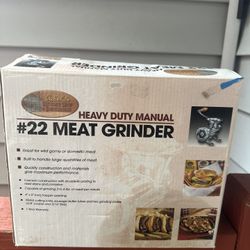 Heavy duty manual meat grinder