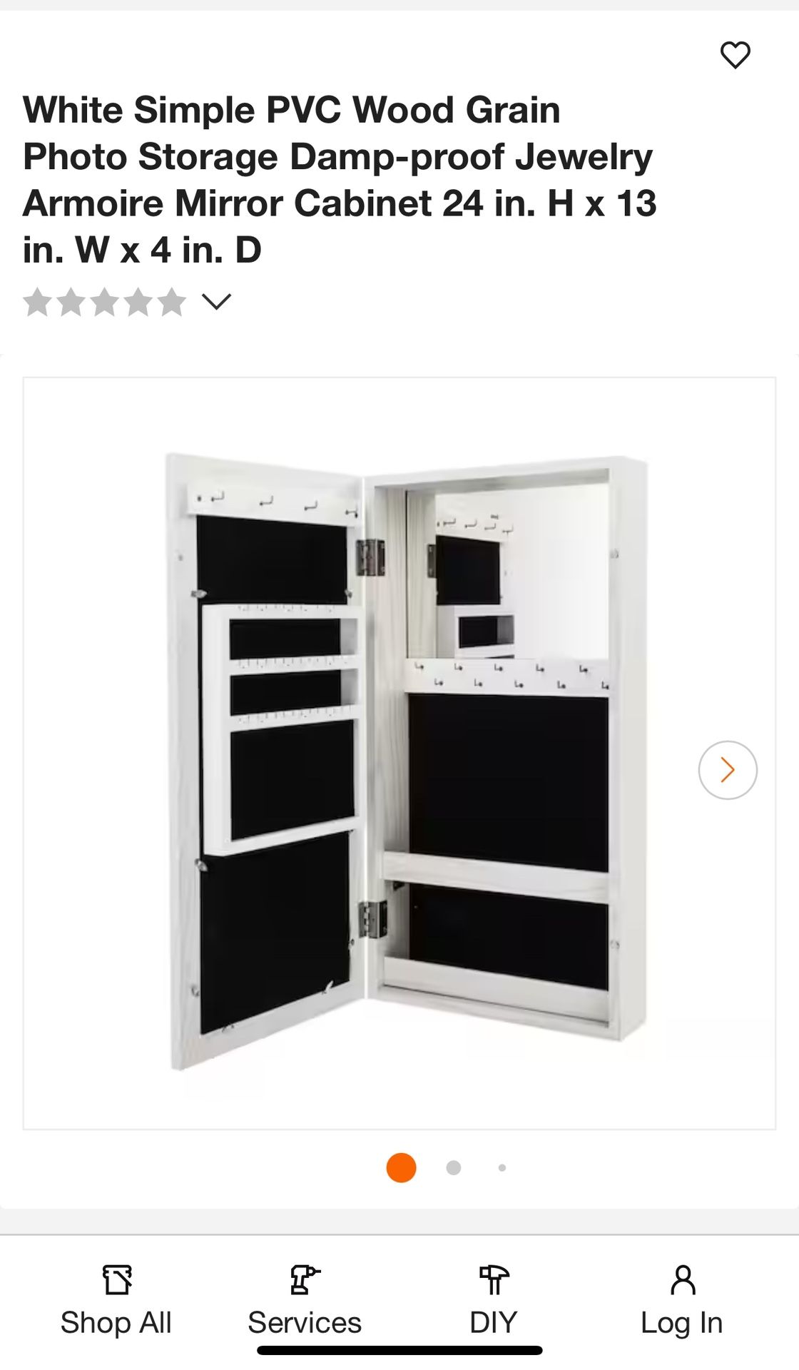Jewelry Armoire Mirror Cabinet