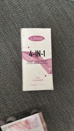 Brand New 4-IN-1Slip Solution Nail Cleanser With Brush
