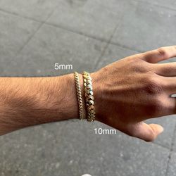 14k Gold Miami Cuban Bracelets