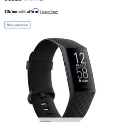 Fitbit Charge 4 (Black) Fitness and Activity Tracker 