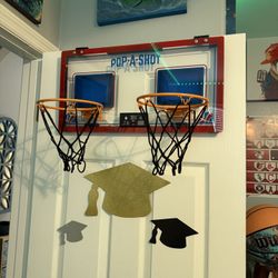 Kids Pop A Shot Basketball Game Hangs on Door Boy Stuff Like New