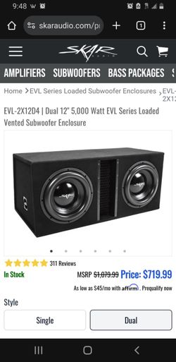 2 12" Skar Audio Woofers