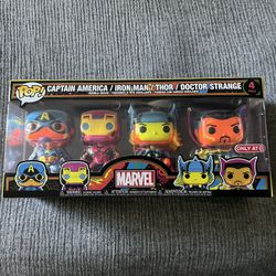 Funko Marvel Blacklight 4pk