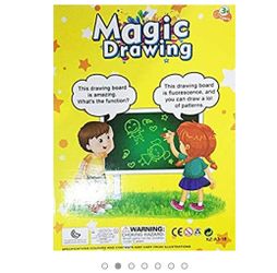 Educational Toy Magic Drawing Lighting Glow Writing Board Gift for Kids