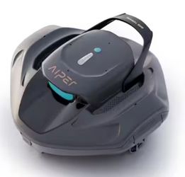Open Box Cordless Robotic Pool Vacuum - Automatic Pool Vacuum for Flat Above Ground Pools up to 860 sq. ft. Gray