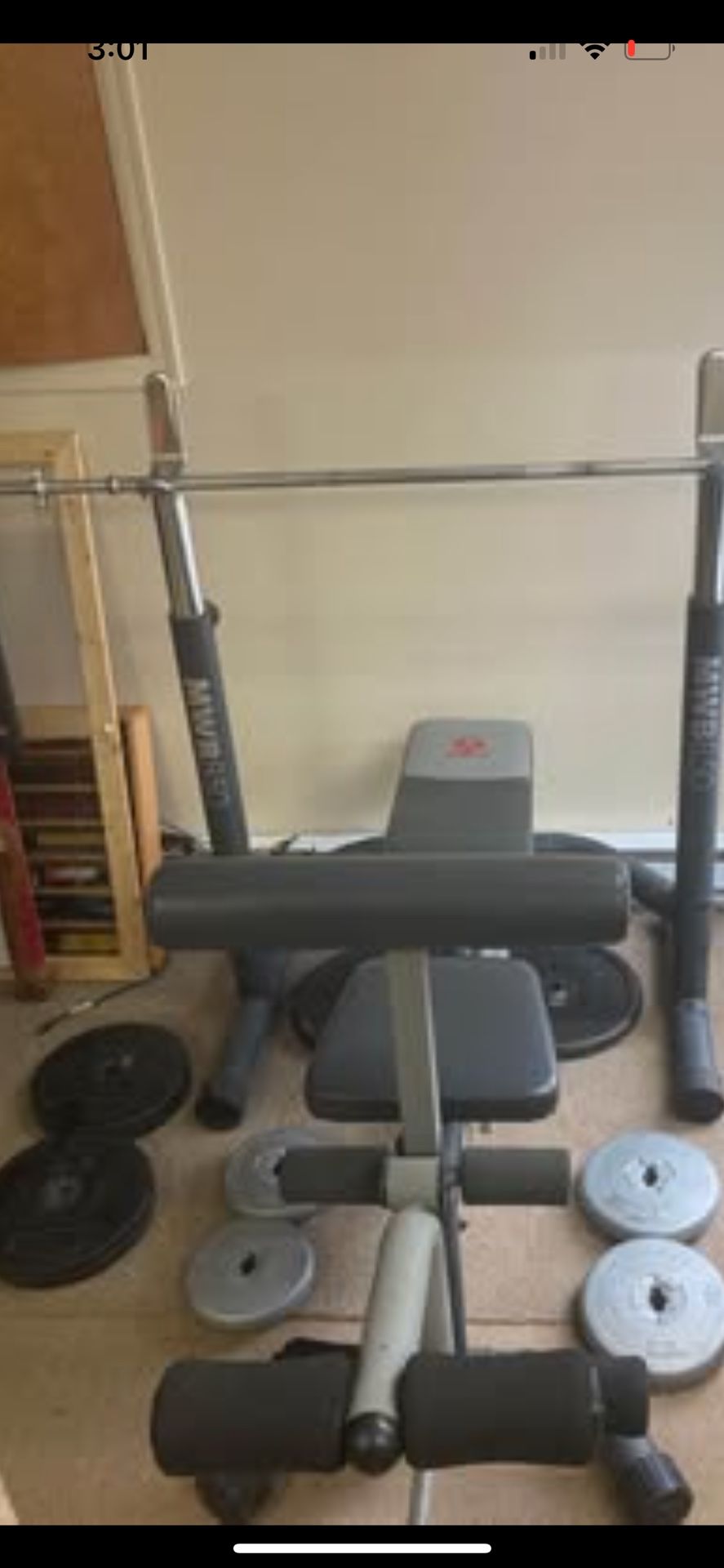 Weight Bench Gym Set