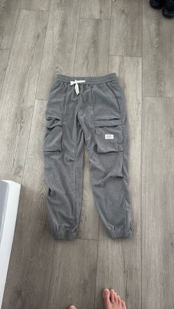 Large Gray corduroy cargo pants