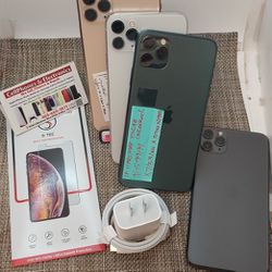 Iphone 11 Pro Max 64gb Excellent Condition Factory Unlocked With Free Case And SP On Payments $50 Down.