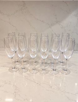 Lenox Tuscany Champagne Flutes – Set of 12 Elegant Crystal Glasses