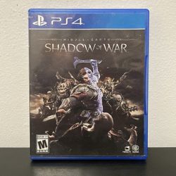 Middle Earth Shadow Of War PS4 PlayStation 4 CIB Complete Video Game LOTR 2017