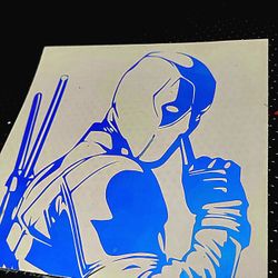 Dead Pool Hirographic Vinyl Decal
