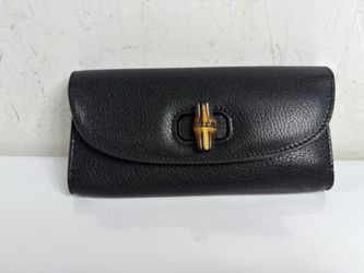 Gucci Bamboo Leather Long Wallet
