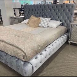 NEW QUEEN AND KING SIZE BED WITH PROMOTIONAL MATTRESS AND FREE DELIVERY 