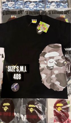 bape tee grey