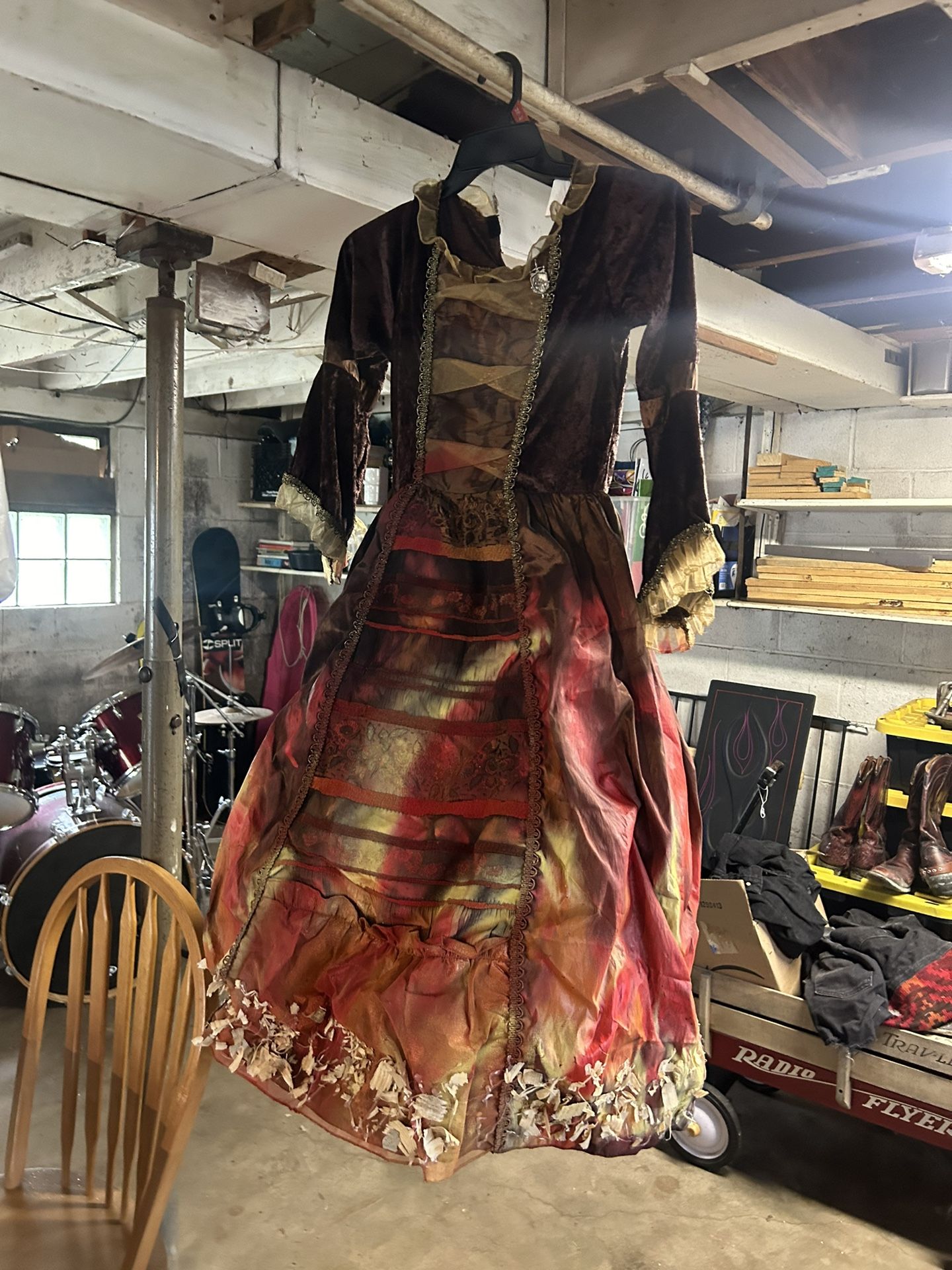 Hand Made Burning Witch Costume