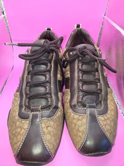 Coach Signature Sneakers Brown Lace-Up