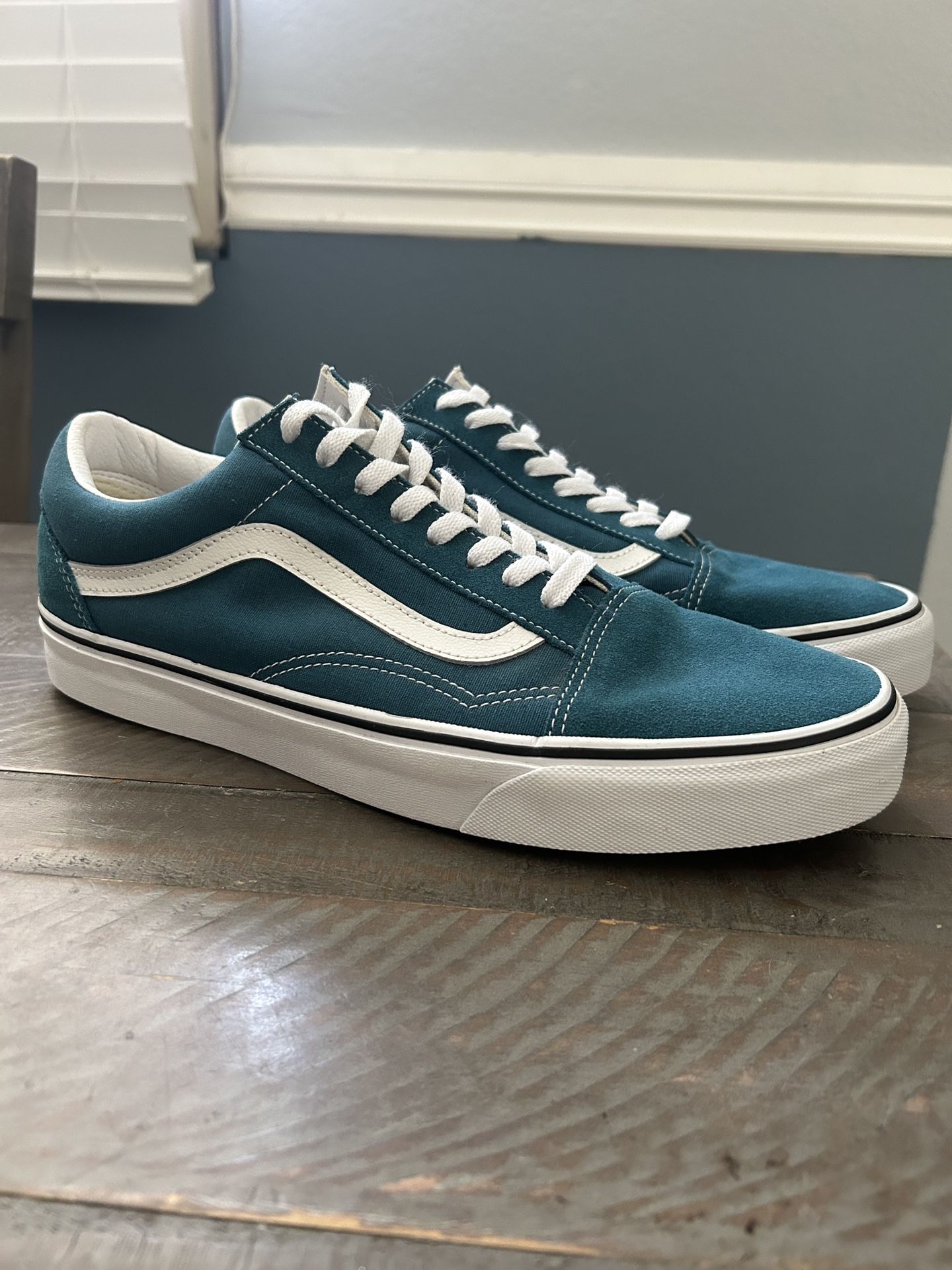 Vans - Old Skool ( Teal ) Mens 11.5 Womens 13