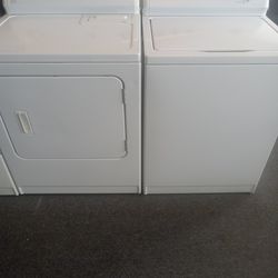 Matching heavy duty extra large capacity kenmore washing machine and electric dryer with warranty 