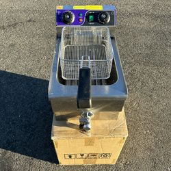 Brand New Commercial Single Deep Fryer For $90 With Drain