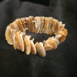 Vintage Mother Of Pearl Stretch Bracelet