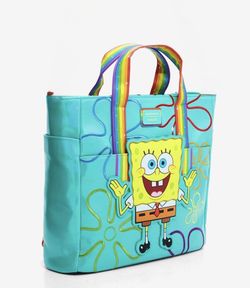 Loungefly SpongeBob SquarePants 25th Anniversary Imagination Rainbow Convertible Tote Bag