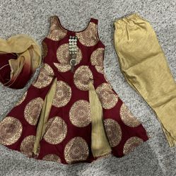 Toddler girl Indian outfit Anarkali Garba Diwali 1-2 Year 