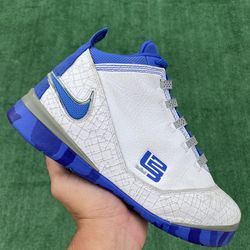 NIKE LEBRON SOLDIER 2 “WHITE / ROYAL BLUE” (Size 8, Men’s)