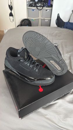 Retro 3 black cat size 10.5