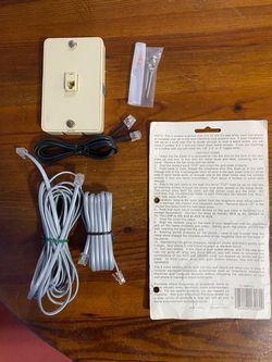 Telephone wall plate with 3 jacks