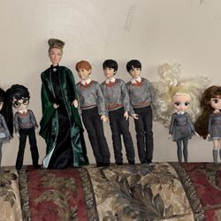 Harry Potter Dolls Action Figures Lot Of 8