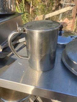 Vintage Hollywood Presbyterian Hospital Stainless Creamer Pitcher - AS IS