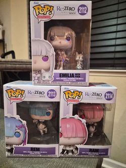 Funko Pop Re:Zero Director's Cut Set of 3