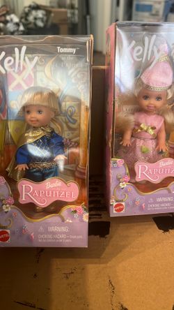 Barbie Rapunzel Kelly Petal Princess & Tommy Lil Prince Dolls