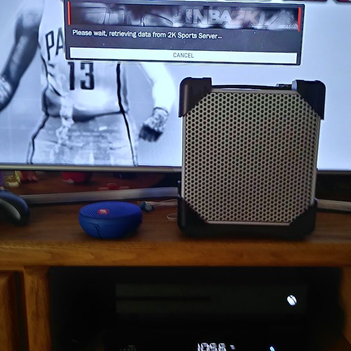 Jbl mini bluetooth speaker and idk know the of the other speaker