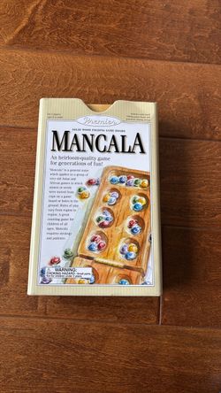 Premier Mancala Solid Wood Folding Board Game