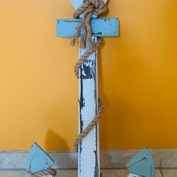 Wood Anchor Wall Decor  28 in. H.