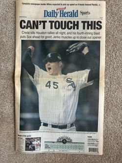 White Sox 2005 World Series Newspaper Collectibles Used Stored Well In Good Cond