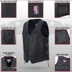 FMC Men’s Leather Vests