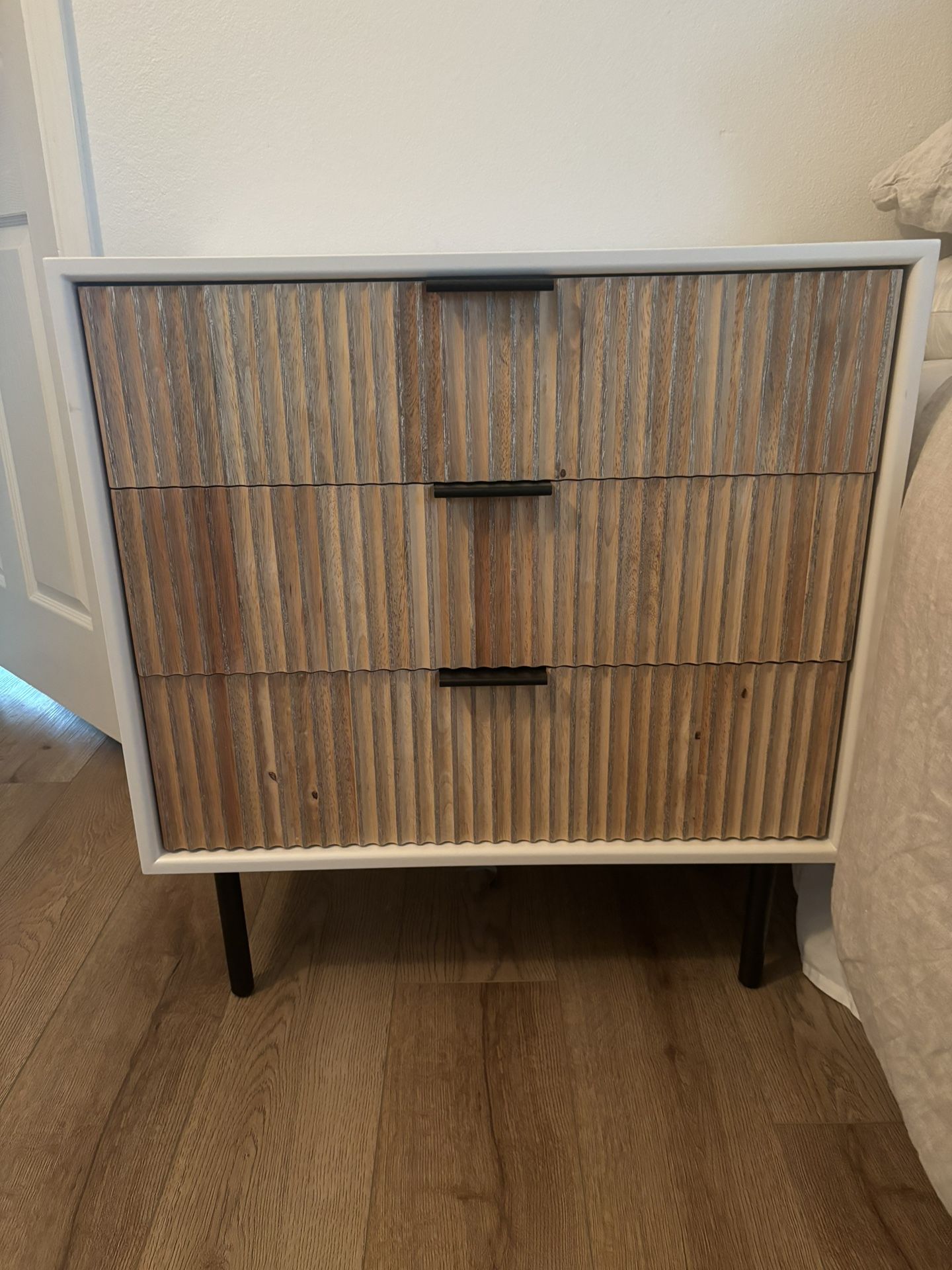 West Elm 3 Drawer Nightstand