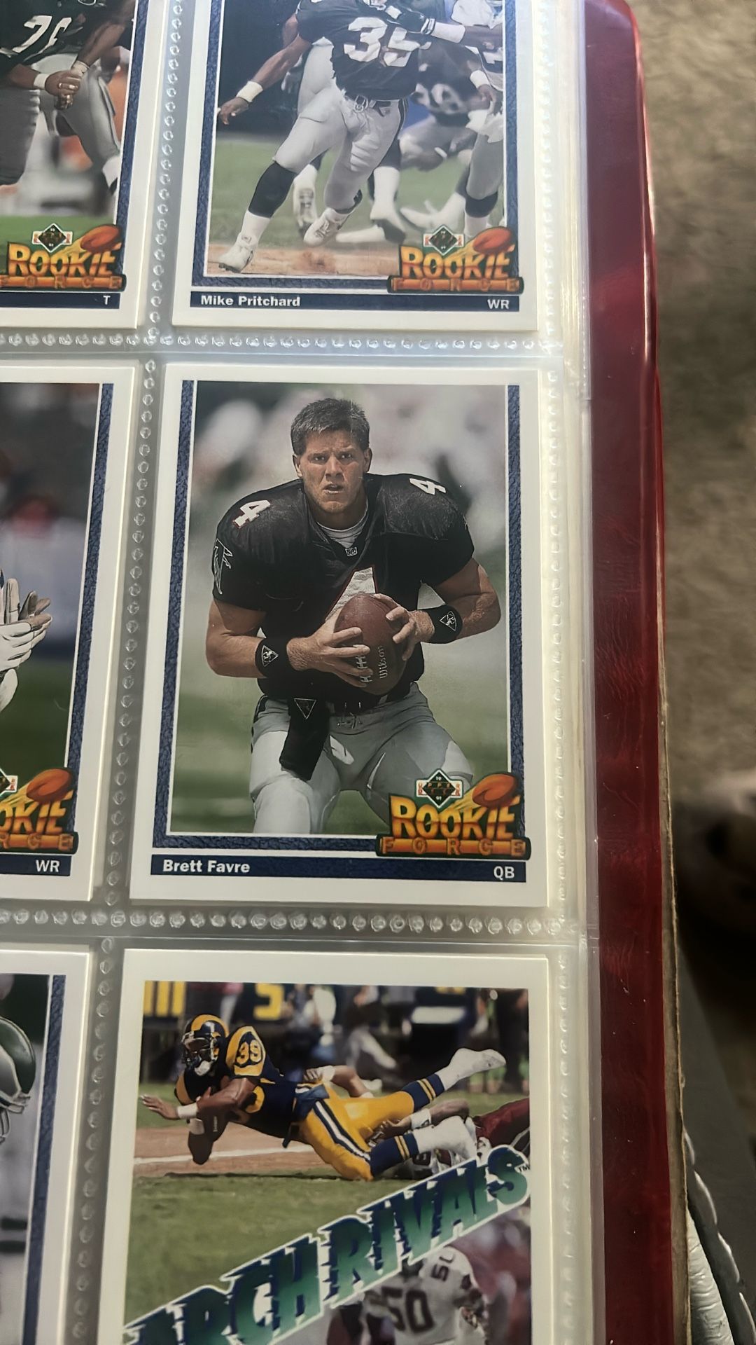 MLB NFL BOOK OF Cards With Some Real Gems Rookies To Special Rare Cards