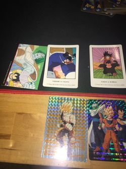 Very rare old Dragon Ball Z cards