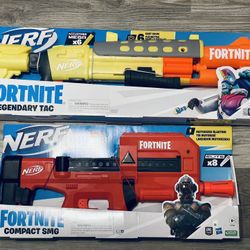 NERF GUN FORTNITE - BUNDLE OF 2 NEW DART BLASTERS - NEW