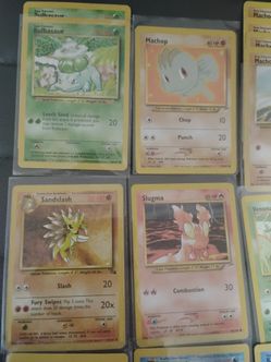 Vintage Pokemon card lot from 1995
