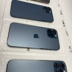 iPhone 12 Pro Max 128Gb Blue And Black Unlocked Comes With AirPods For Free 