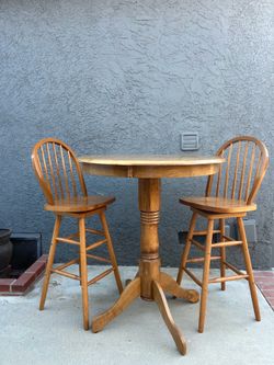 Bar table with two chairs Bar table with two chairs