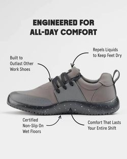 Seriously awesome Non-Slip Work Shoes - Men’s 9.5 (Brand New In Box) Snibbs Spacecloud 2.0